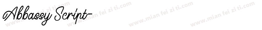 Abbassy Script字体转换
